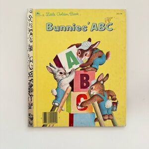 Little Golden Book Bunnies' ABC - Vintage 1980s